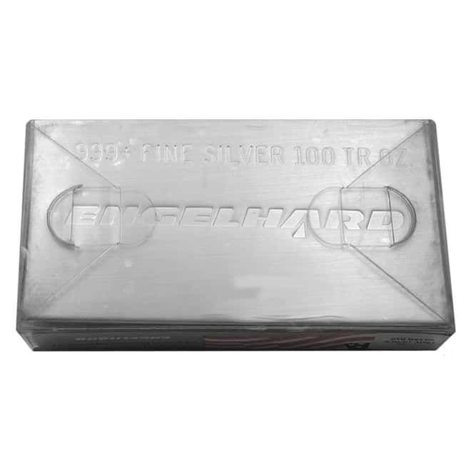 100 oz Engelhard Silver Bar Struck .999 Fine (w/Original Plastic)