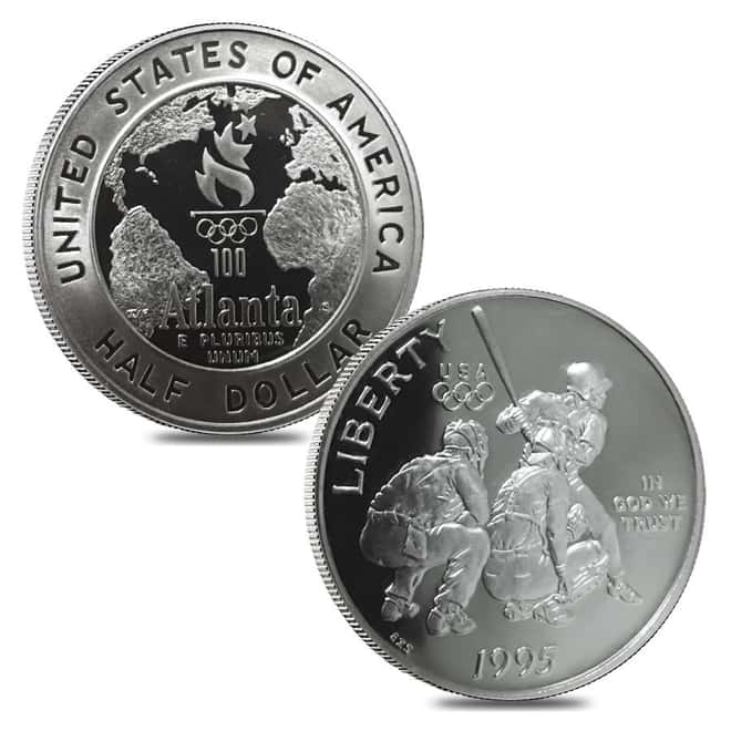 1995-1996 US Mint Atlanta Olympic Games Commemorative 16-Coin Proof Set (w/Box & COA)
