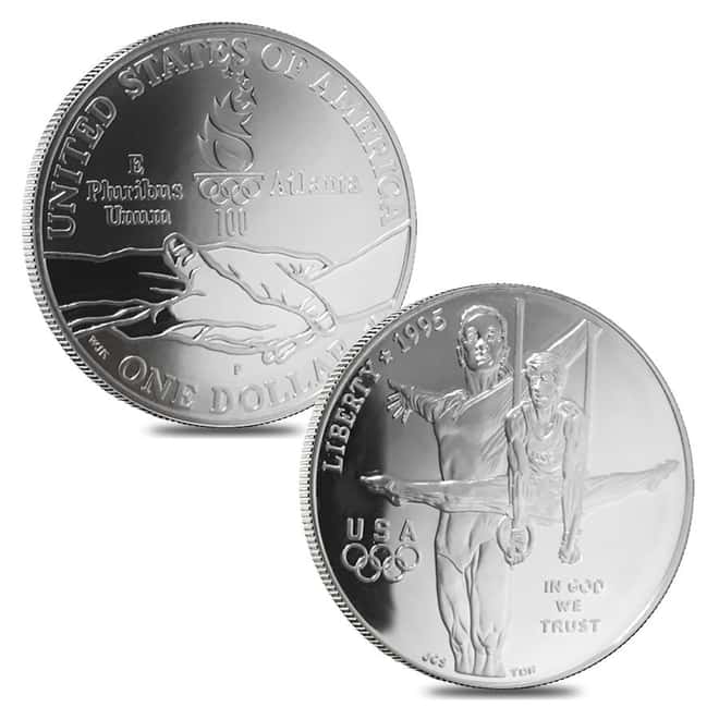 1995-1996 US Mint Atlanta Olympic Games Commemorative 16-Coin Proof Set (w/Box & COA)