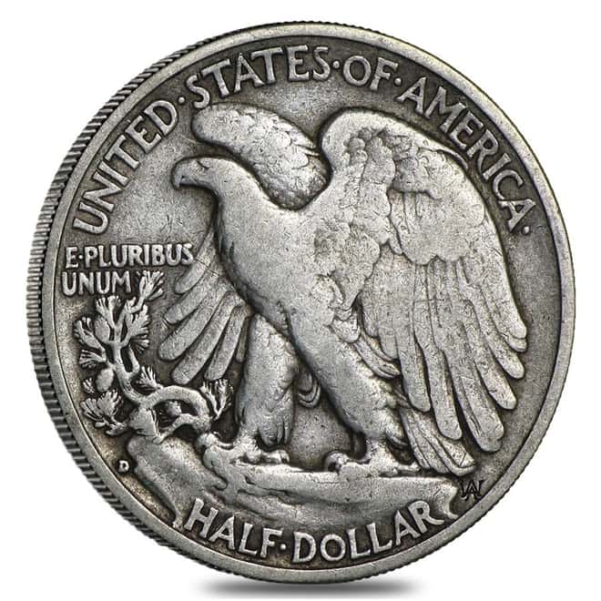 $10 Face Value Walking Liberty Half Dollars 90% Silver 20-Coin Roll - No Dates