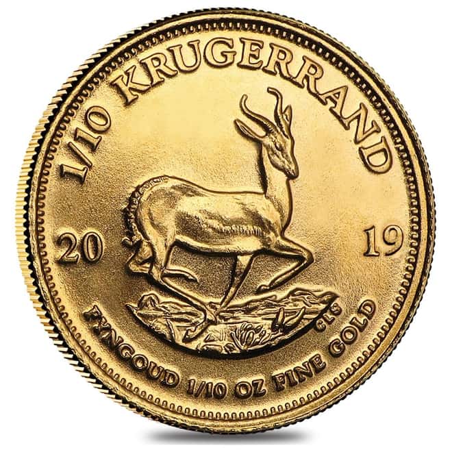 2019 South Africa 1/10 oz Gold Krugerrand BU