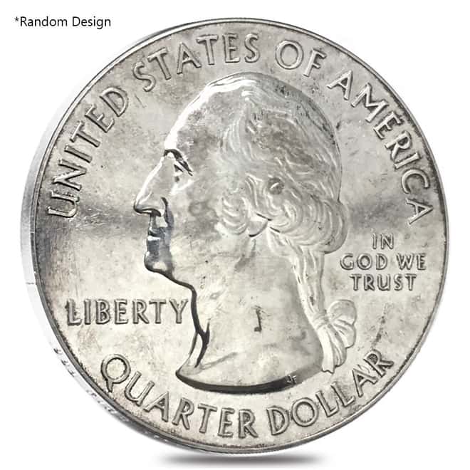 5 oz Silver America the Beautiful ATB Coin Random Design (Scruffy)