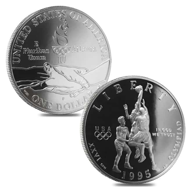 1995-1996 US Mint Atlanta Olympic Games Commemorative 16-Coin Proof Set (w/Box & COA)