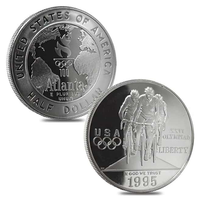 1995-1996 US Mint Atlanta Olympic Games Commemorative 16-Coin Proof Set (w/Box & COA)