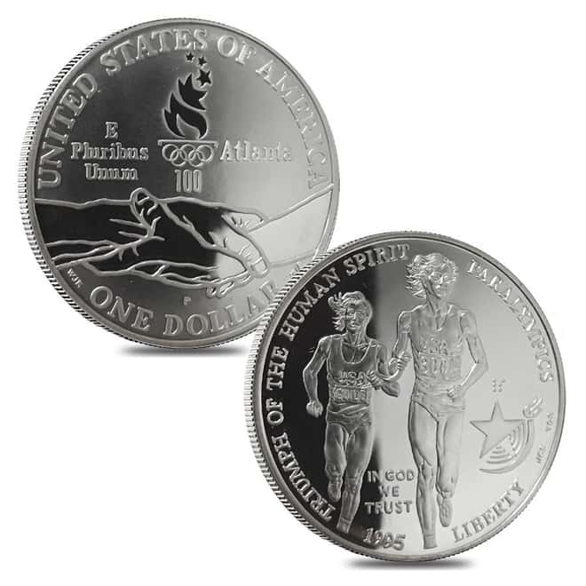 1995-1996 US Mint Atlanta Olympic Games Commemorative 16-Coin Proof Set (w/Box & COA)