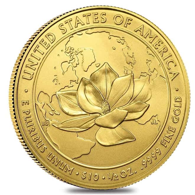 2015 W 1/2 oz $10 First Spouse - Jacqueline Kennedy Gold Uncirculated Coin (w/Box & COA) 
