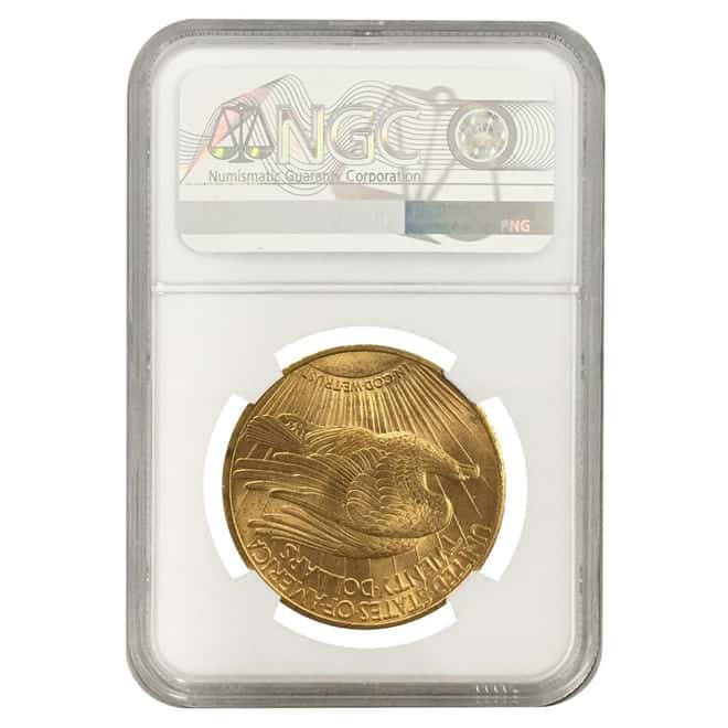 1910 $20 Gold Saint Gaudens Double Eagle Coin NGC MS 64 