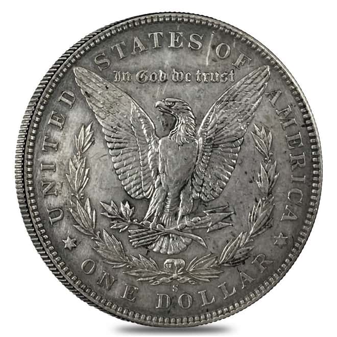1888 S Silver Morgan Dollar Cleaned