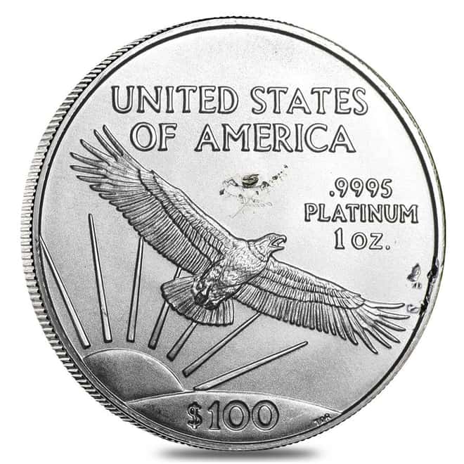 1 oz Platinum American Eagle (Abrasions, Random Year)