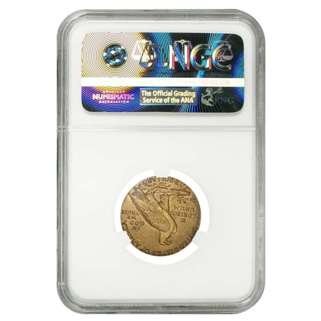 $5 Gold Half Eagle Indian Head NGC AU 50 (Random Year)