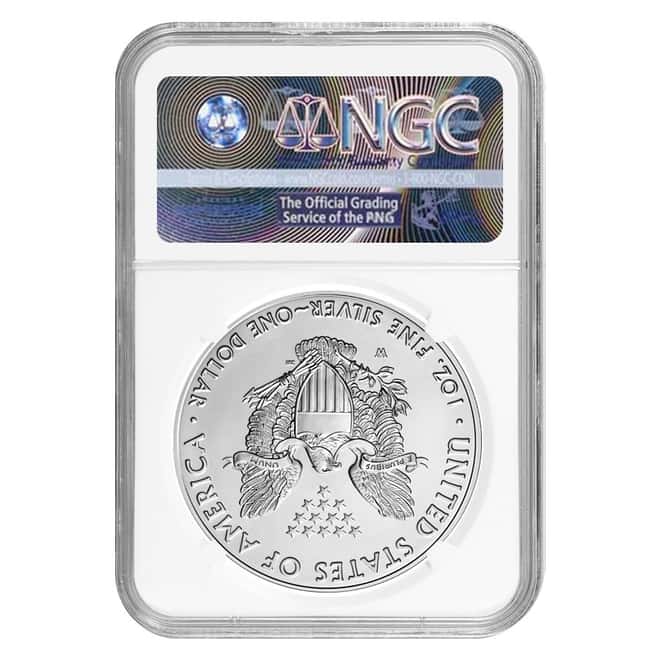 2019-W 1 oz Burnished Silver American Eagle NGC MS 69 Early Releases