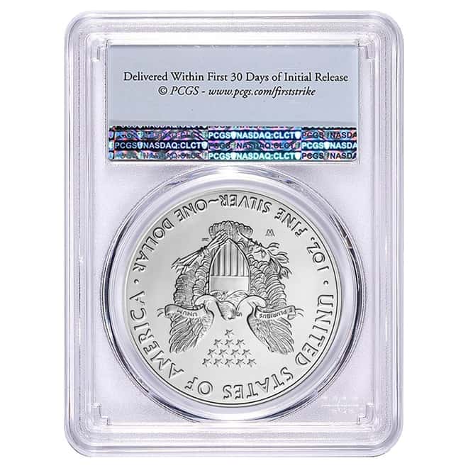 2019-W 1 oz Burnished Silver American Eagle PCGS SP 69 First Strike