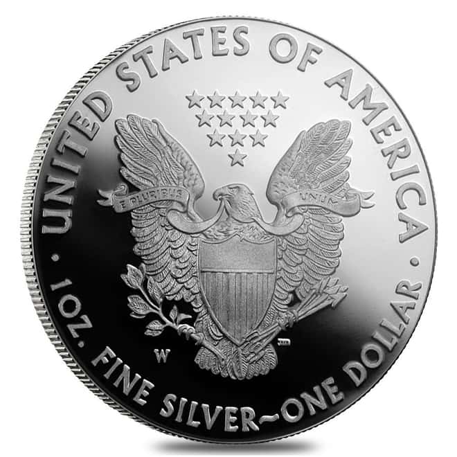 2019-W 1 oz Proof Silver American Eagle (w/Box & COA)