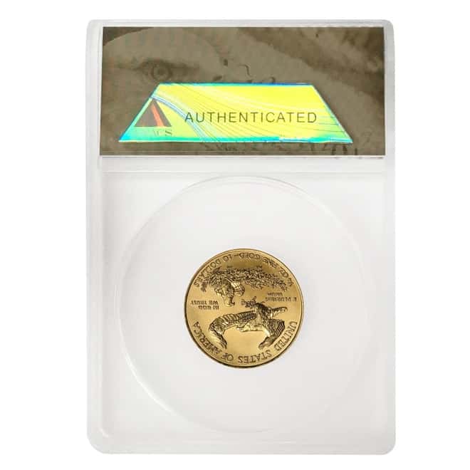 2009 1/4 oz $10 Gold American Eagle ANACS MS 70 First Strike