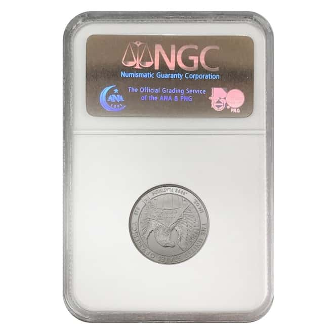 2007 W 1/4 oz $25 Burnished Platinum American Eagle NGC MS 69 Early Releases