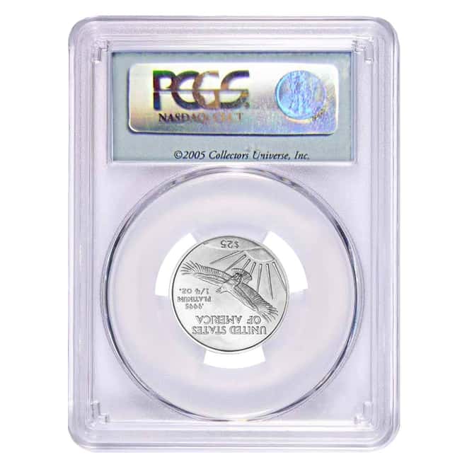 2005 1/4 oz Platinum American Eagle PCGS MS 70 First Strike