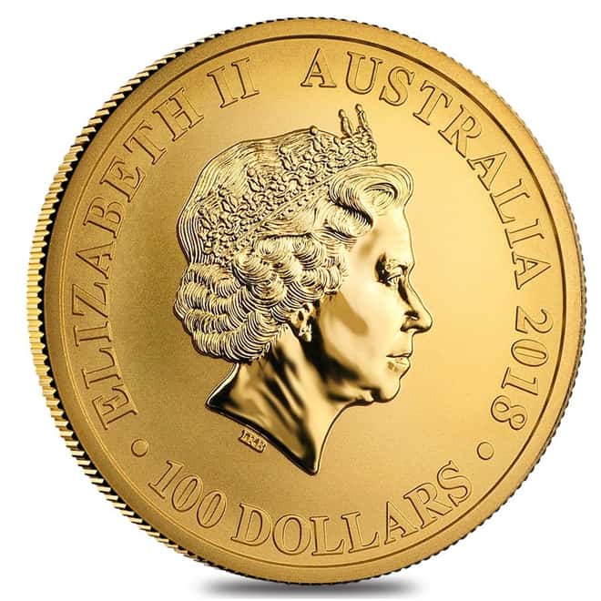 2018 1 oz Gold Bird of Paradise Victoria’s Riflebird BU Australia Perth Mint In Cap