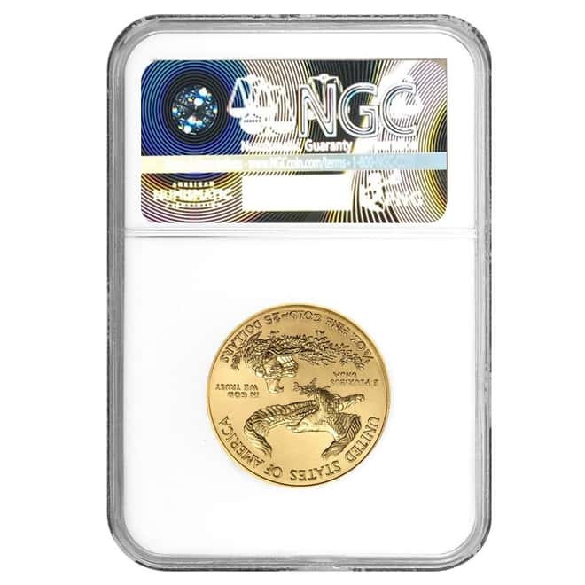 1/2 oz $25 Gold American Eagle NGC MS 69 (Random Year)