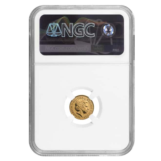 2009 Great Britain Gold 1/4 Sovereign NGC MS 69
