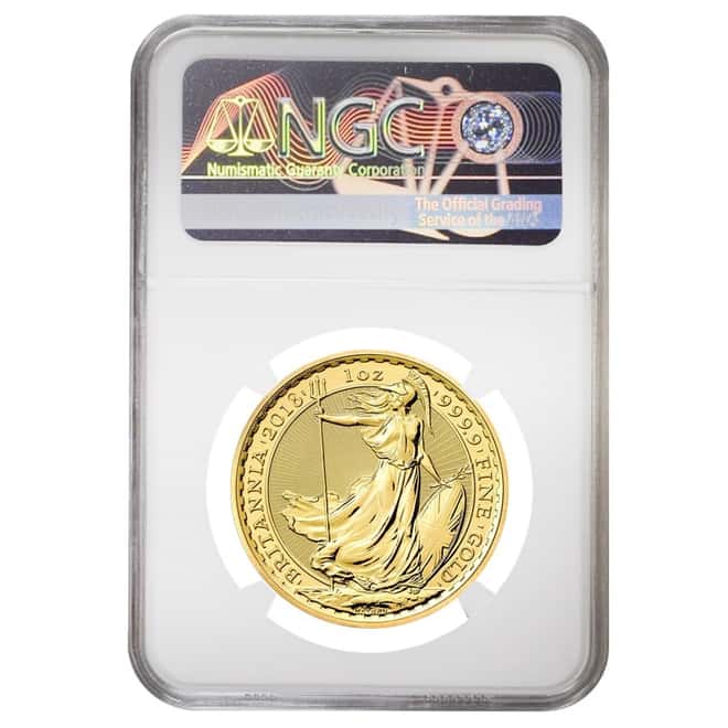 2017 Great Britain 1 oz Gold Britannia Coin NGC MS 68 Mint Error