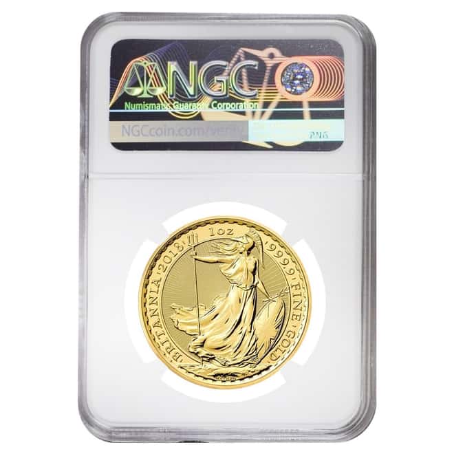 2017 Great Britain 1 oz Gold Britannia Coin NGC MS 69 Mint Error
