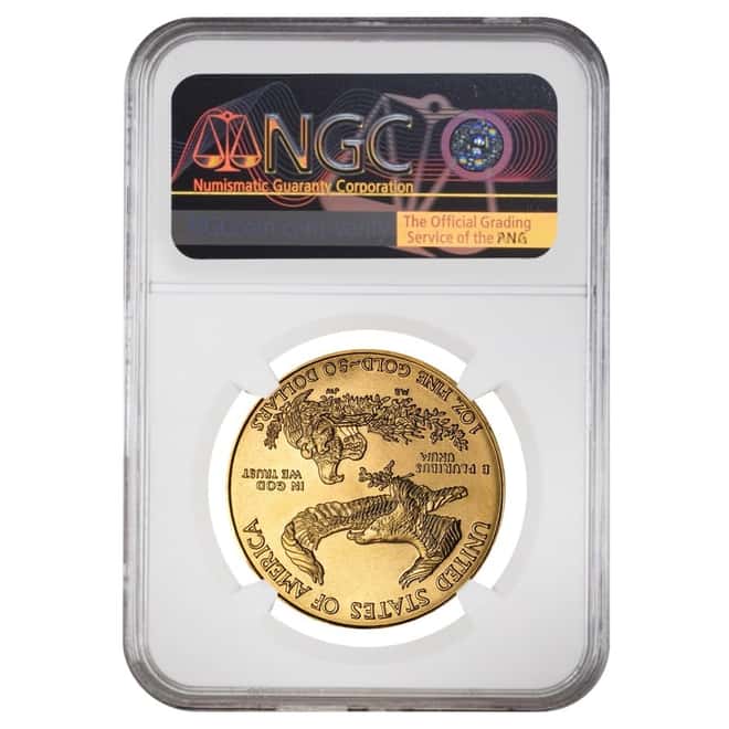 2003 1 oz $50 Gold American Eagle NGC MS 69 Mint Error (Multiple Errors)