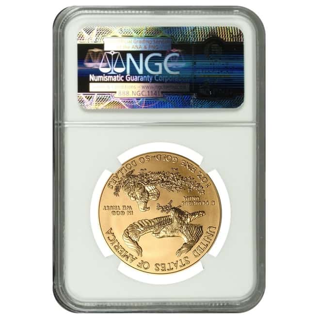 2014 W 1 oz Burnished $50 Gold American Eagle NGC MS 70 Early Releases