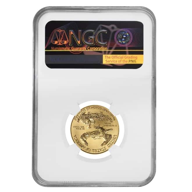 2017 1/4 oz $10 Gold American Eagle NGC MS 69 Mint Error 