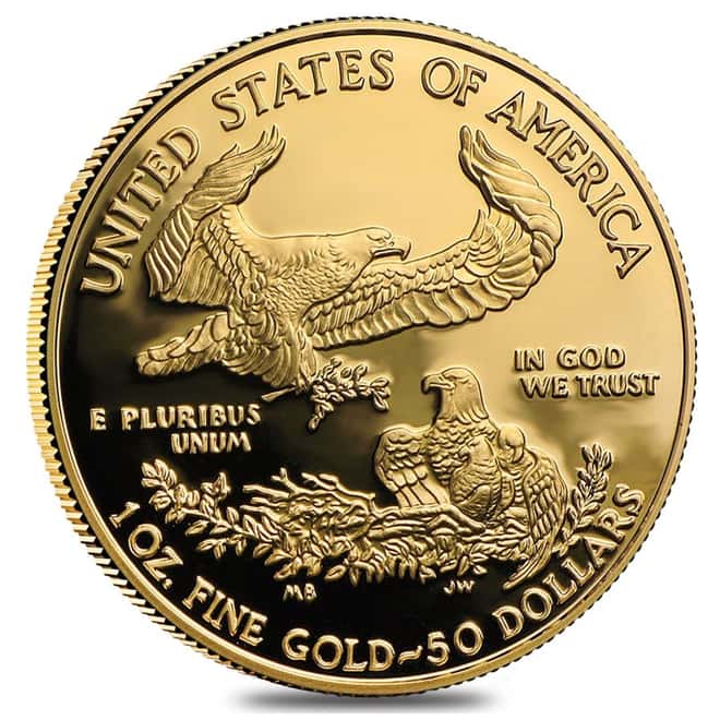 2001-W 1 oz $50 Proof Gold American Eagle (w/Box & COA) 