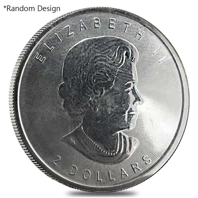 1/2 oz Silver Royal Canadian Mint Coin Random Design (Milky, Cull, Damaged, Circulated, Cleaned)