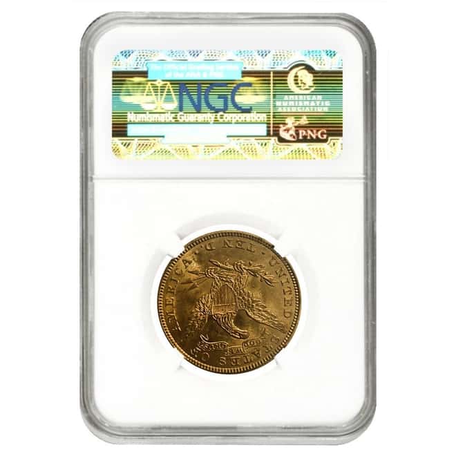 1907 $10 Liberty Head Eagle Gold Coin NGC MS 61
