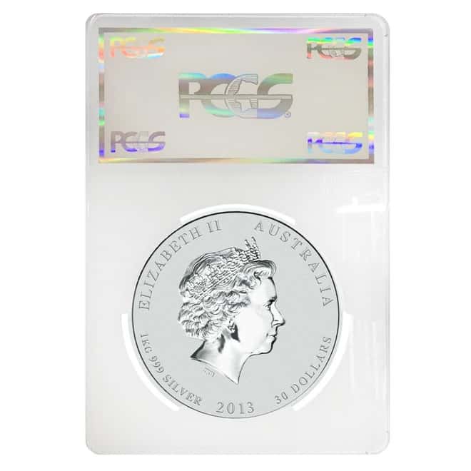 2013 1 Kilo Silver Lunar Year of The Snake Australian Perth Mint PCGS SP 69
