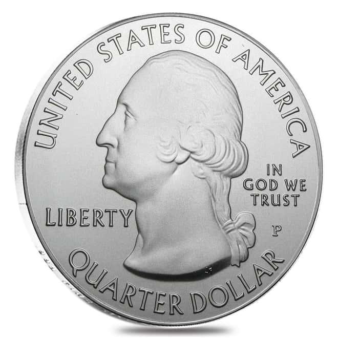 2014-P 5 oz Silver America the Beautiful ATB Utah Arches National Park Uncirculated Coin (w/Box & COA)