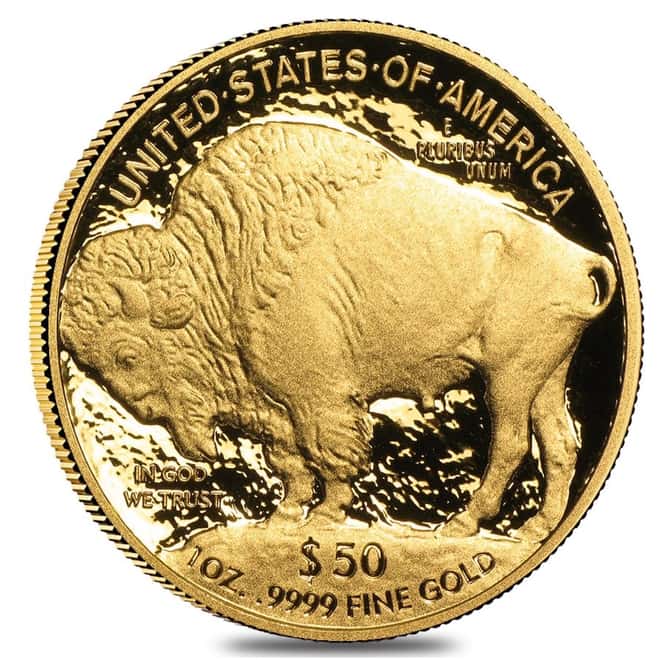2008 W 1 oz $50 Proof Gold American Buffalo (w/Box & COA)