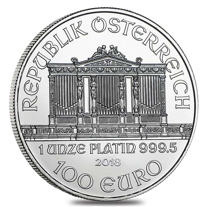 2018 1 oz Austrian Platinum Philharmonic Coin BU