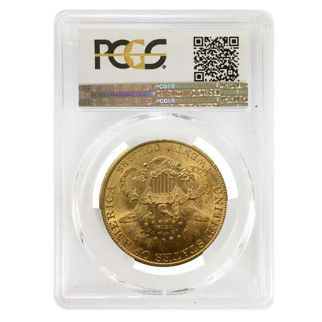 $20 Gold Double Eagle Liberty Head PCGS AU 58 (Random Year)