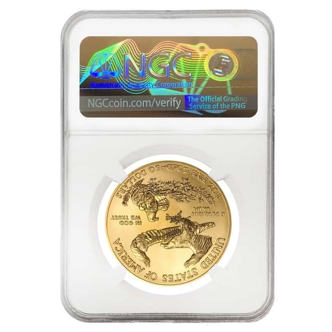 2017 1 oz $50 Gold American Eagle NGC MS 69 Mint Error