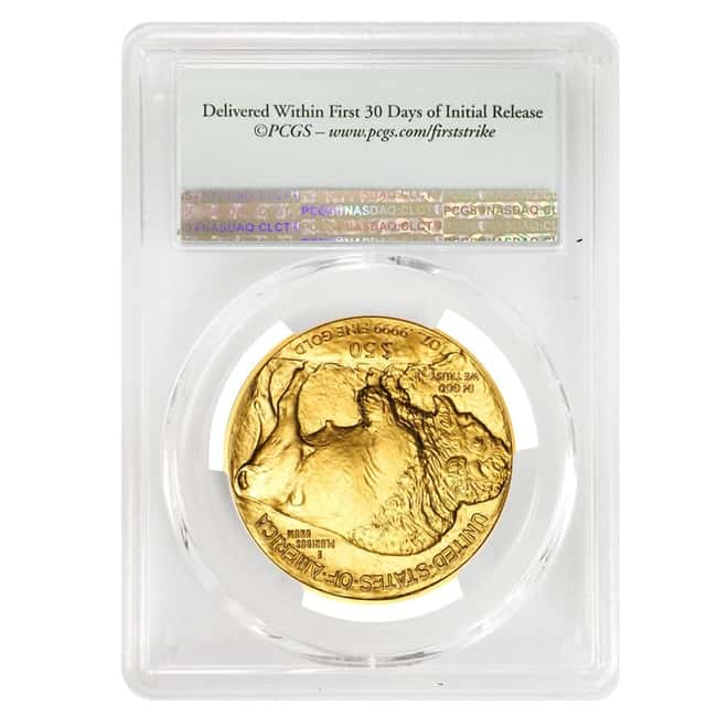 2015 1 oz $50 Gold American Buffalo PCGS MS 70 First Strike