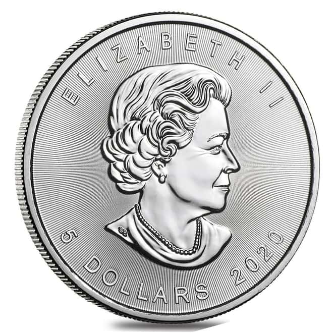 Monster Box of 500 - 2020 1 oz Canadian Silver Maple Leaf .9999 Fine $5 Coin BU (20 Roll, Tube of 25)