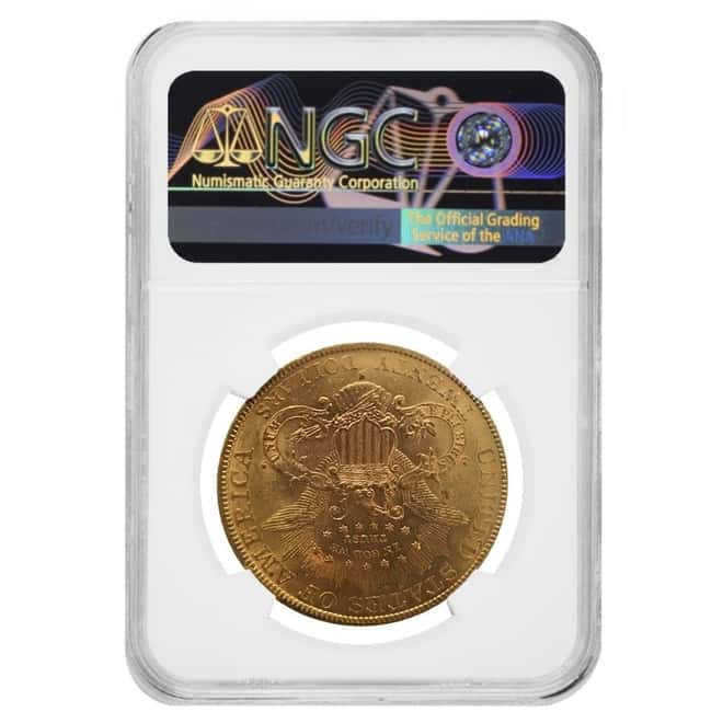 1889 S $20 Liberty Head Double Eagle Gold Coin NGC MS 61