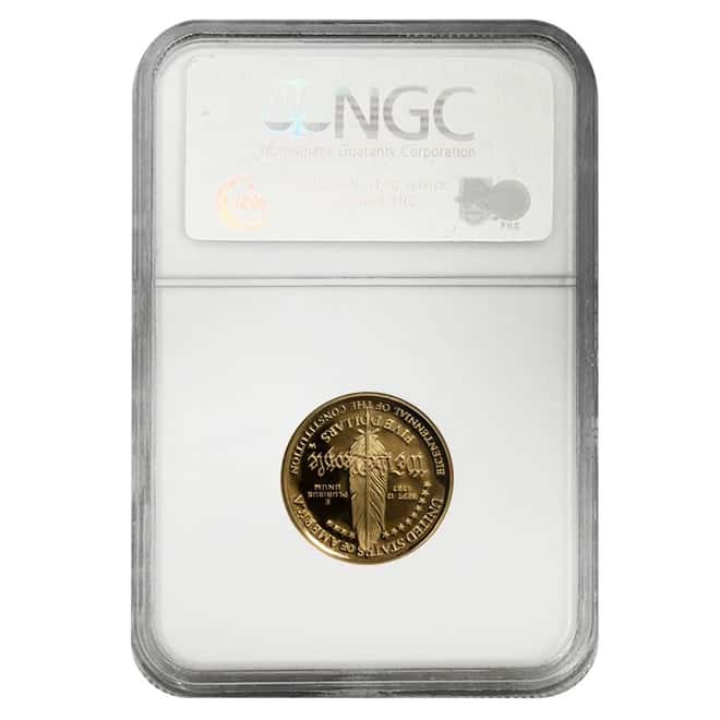 1987 W Gold $5 Commemorative Constitution Bicentennial NGC PF 70 UCAM