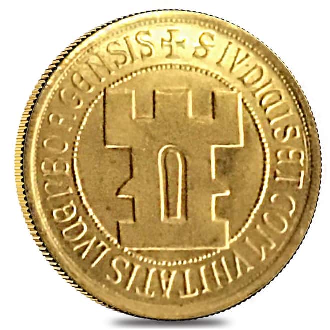 1963 Luxembourg 20 Francs Millennium Gold Coin BU AGW .1867 oz