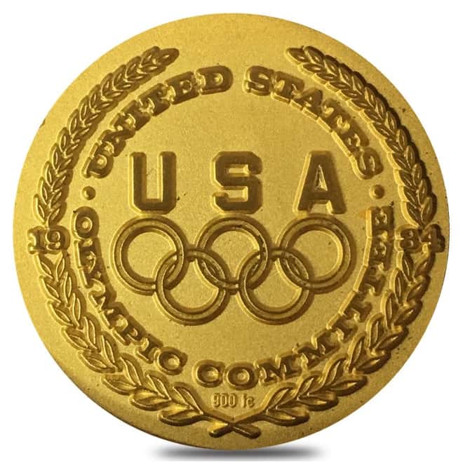 1984 Salvador Dali Olympic Gold Medallion - Equestrian AGW 0.495 oz (w/Box & COA)