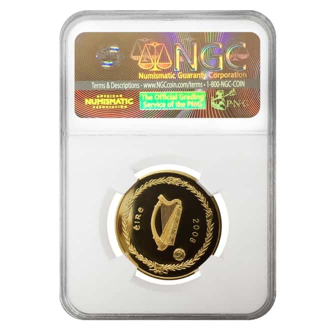 2008 Ireland 1/2 oz 100 Euro International Polar Year Proof Gold Coin NGC PF 68 UCAM