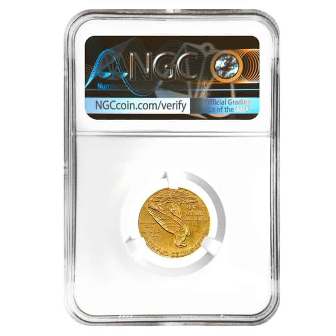 1910 $2.5 Indian Head Quarter Eagle Gold Coin NGC MS 61