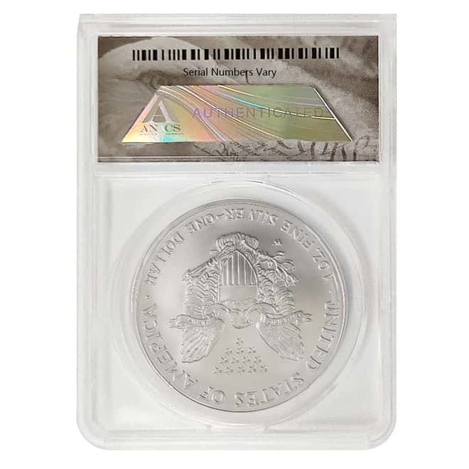 2012 W 1 oz Burnished Silver American Eagle ANACS SP 70 First Strike