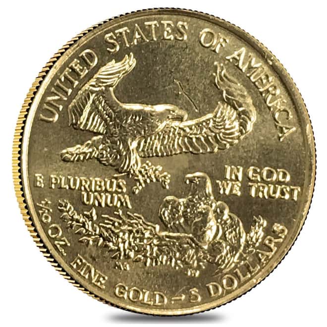 1/10 oz Proof Gold American Eagle Scruffy (Random Year)