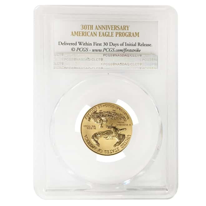 2016 1/4 oz $10 Gold American Eagle PCGS MS 70 First Strike (Eagle Label)