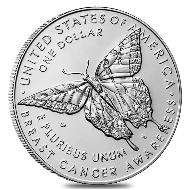 2018 P Breast Cancer Awareness Silver Dollar Commemorative (w/Box & COA)