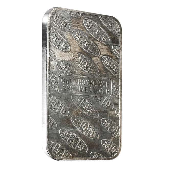 1 oz MTB World Trade Center Silver Vintage Bar .999 Fine